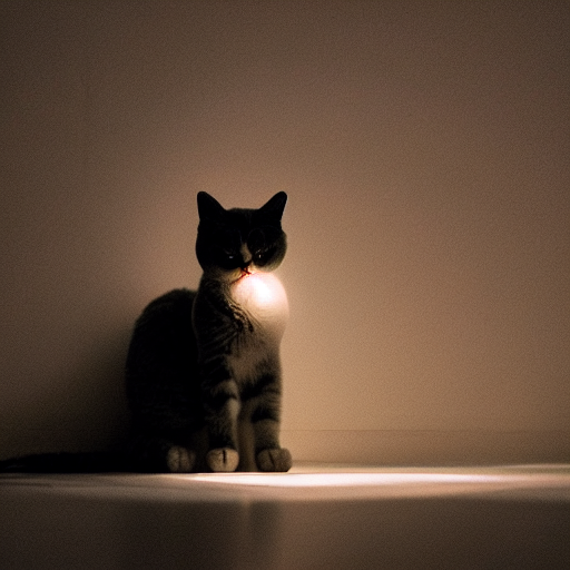 cat in spotlight