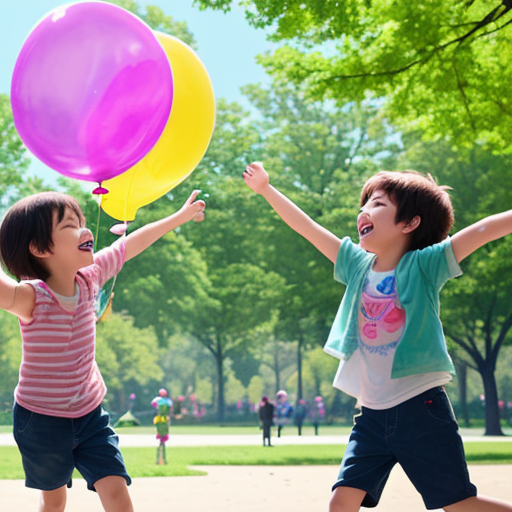 children playing