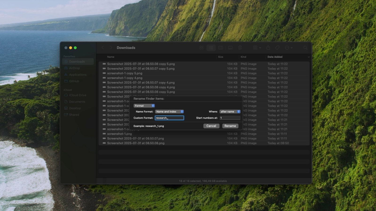 batch rename files on mac
